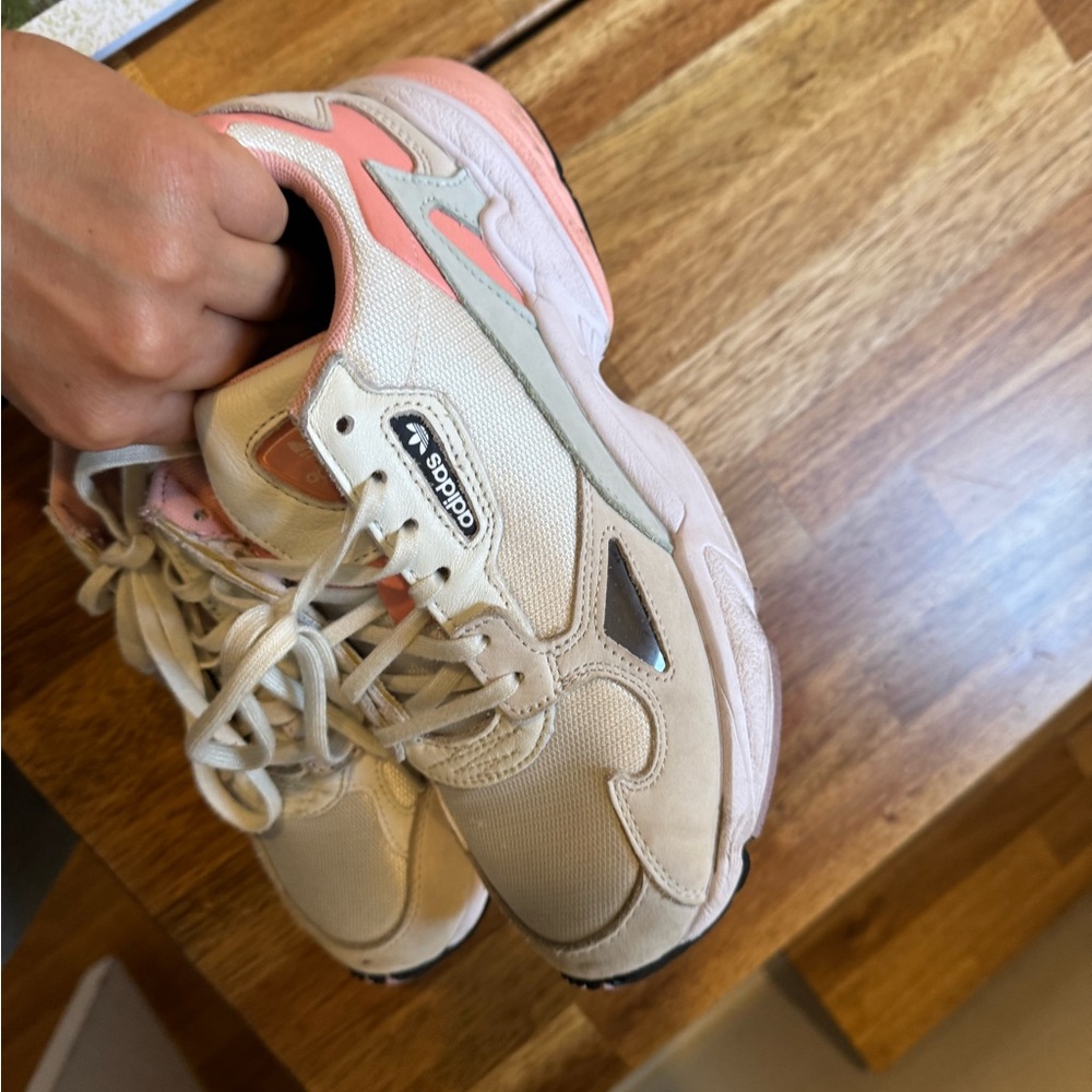 adidas Women's Sneakers in Cream and Pink